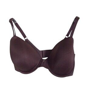 Victoria's Secret Bra 34DD Purple Lined Perfect Coverage underwire rhinestones V